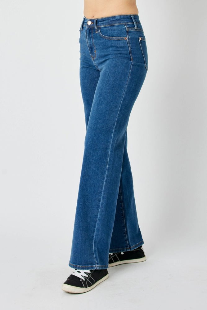 Judy Blue High Waist Vintage Wide Leg Denim 82553 - Plus