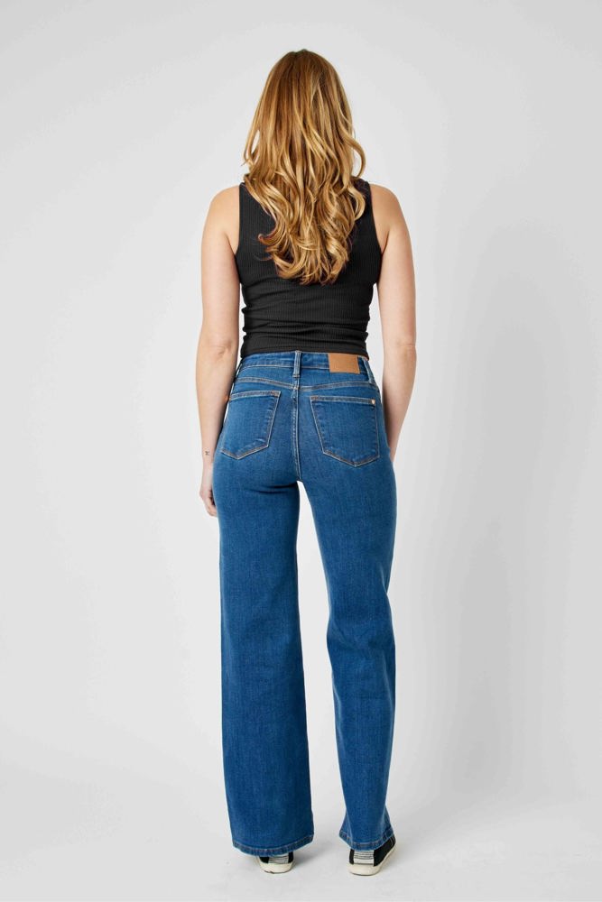 Judy Blue High Waist Vintage Wide Leg Denim 82553 - Plus