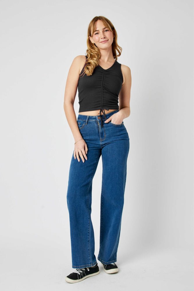 Judy Blue High Waist Vintage Wide Leg Denim 82553