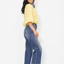  Judy Blue High Waist Back Pocket Embroidery Crop Wide Leg Denim 88873 - Plus