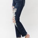  Judy Blue Mid Rise Heavy Destroy Straight Denim 82534