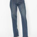  Judy Blue High Waist Western Seam Detail Straight Denim 88841 - Plus