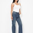  Judy Blue High Waist Western Seam Detail Straight Denim 88841