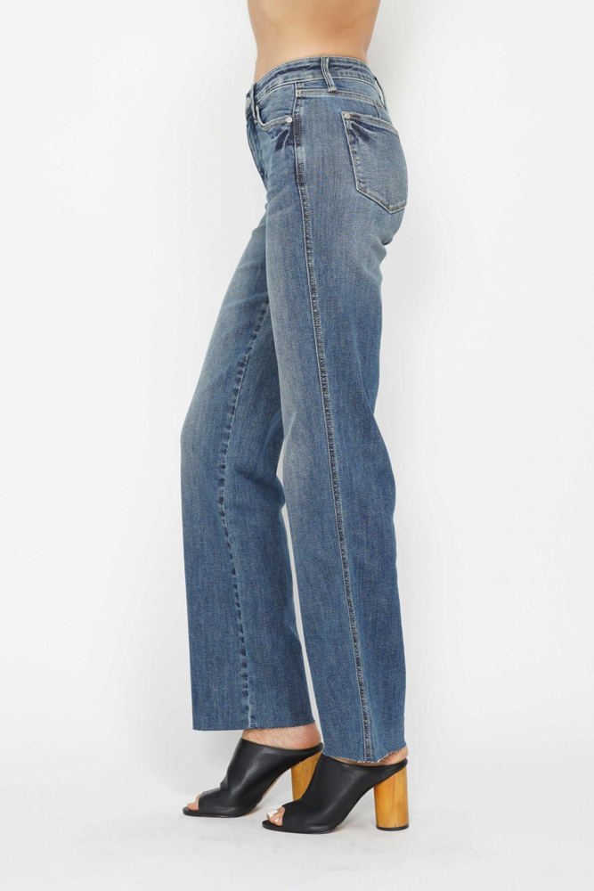 Judy Blue Mid Rise "Tummy Control" Vintage Straight Denim 88870