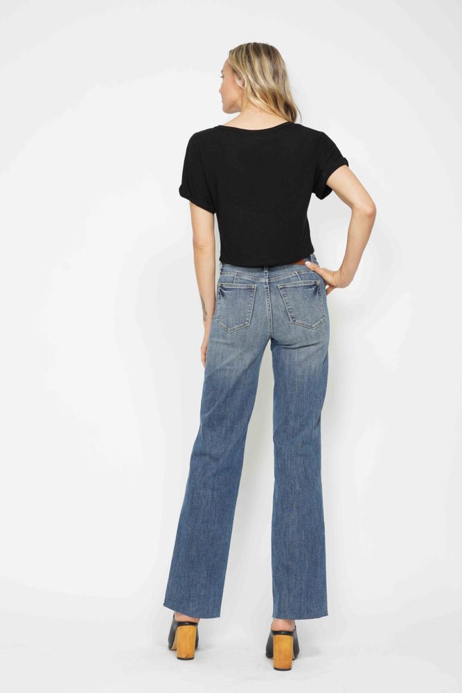 Judy Blue Mid Rise "Tummy Control" Vintage Straight Denim 88870