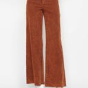  Judy Blue High Waist Garment Dyed Pumpkin Spice Raw Hem Retro Wide Leg Denim 88888-Plus