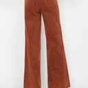  Judy Blue High Waist Garment Dyed Pumpkin Spice Raw Hem Retro Wide Leg Denim 88888