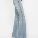  Judy Blue Mid Rise Tummy Control Destroy Flare Denim 88594