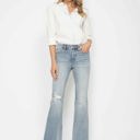  Judy Blue Mid Rise Tummy Control Destroy Flare Denim 88594