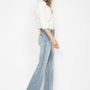  Judy Blue Mid Rise Tummy Control Destroy Flare Denim 88594