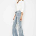  Judy Blue Mid Rise Tummy Control Destroy Flare Denim 88594