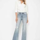  Judy Blue Mid Rise Tummy Control Destroy Flare Denim 88594