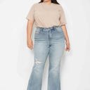  Judy Blue Mid Rise Tummy Control Destroy Flare Denim 88594