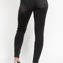  Judy Blue High Waist Tummy Control Black Wash & Contrast Thread Skinny 88768