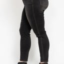  Judy Blue High Waist Tummy Control Black Wash & Contrast Thread Skinny 88768