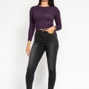  Judy Blue High Waist Tummy Control Black Wash & Contrast Thread Skinny 88768