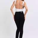  Judy Blue High Waist Faux Leather & Denim Skinny 88810