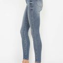  Judy Blue High Waist Tummy Control Contrast Wash Skinny Denim 88767 - Plus