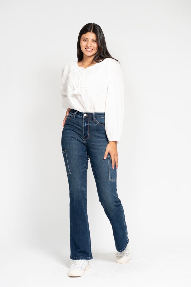 Judy Blue High Waist Cargo Bootcut Denim 88872