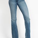  Judy Blue Mid Rise Tummy Control Vintage Wash Cut Hem Flare Denim 88472