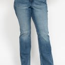  Judy Blue Mid Rise Tummy Control Vintage Wash Cut Hem Flare Denim 88472