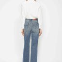  Judy Blue High Waist "Tummy Control" Raw Hem Straight Denim 88848