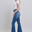  Judy Blue High Waist Contrast Wash Destroy Flare Denim 88383