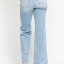  Judy Blue High Waist Side Seam Insert Detail Retro Wide Leg Denim 88766