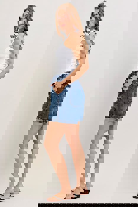 Judy Blue High Waist Featherweight Baggy Denim Short 150353