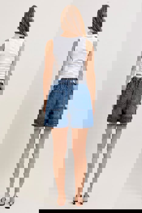 Judy Blue High Waist Featherweight Baggy Denim Short 150353