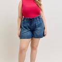  Judy Blue High Waist Featherweight Baggy Denim Short 150353