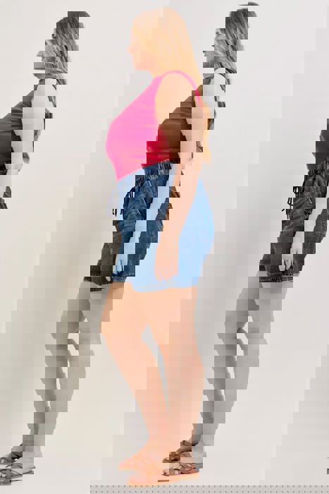 Judy Blue High Waist Featherweight Baggy Denim Short 150353