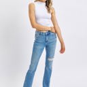  Judy Blue Mid Rise Destroy & Release Hem Bootcut Denim 88632 - Plus