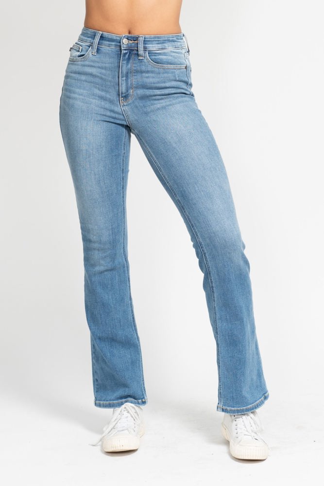 Judy Blue High Waist Classic Contrast Wash Bootcut Denim 82515