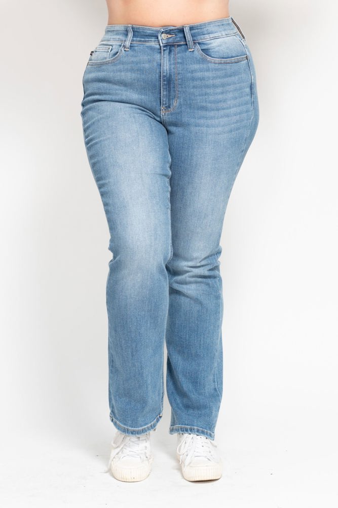 Judy Blue High Waist Classic Contrast Wash Bootcut Denim 82515