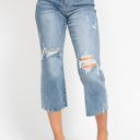  Judy Blue High Waist Destroy Wide Leg Crop Denim 82256