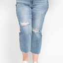  Judy Blue High Waist Destroy Wide Leg Crop Denim 82256