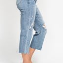  Judy Blue High Waist Destroy Wide Leg Crop Denim 82256