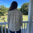  Beach Lunch Lounge “Sally” Plaid Button Up Flannel, Cream