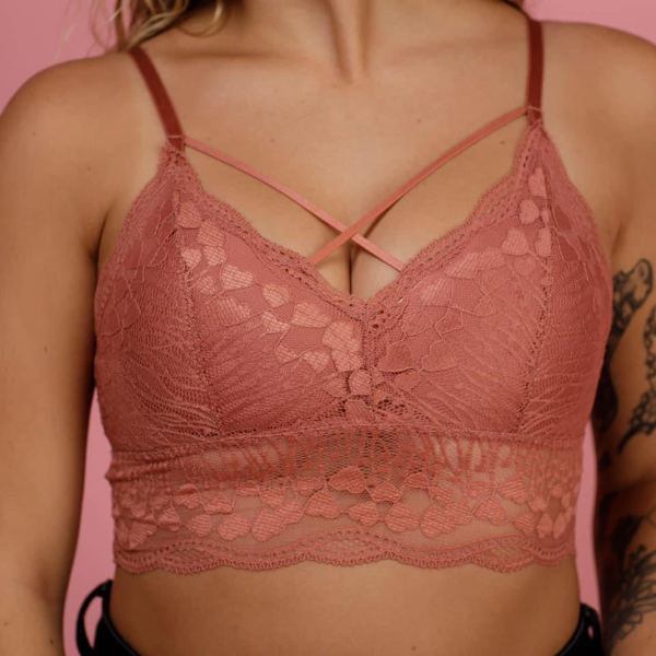 Jady K "Luna" Bralette, Tearose