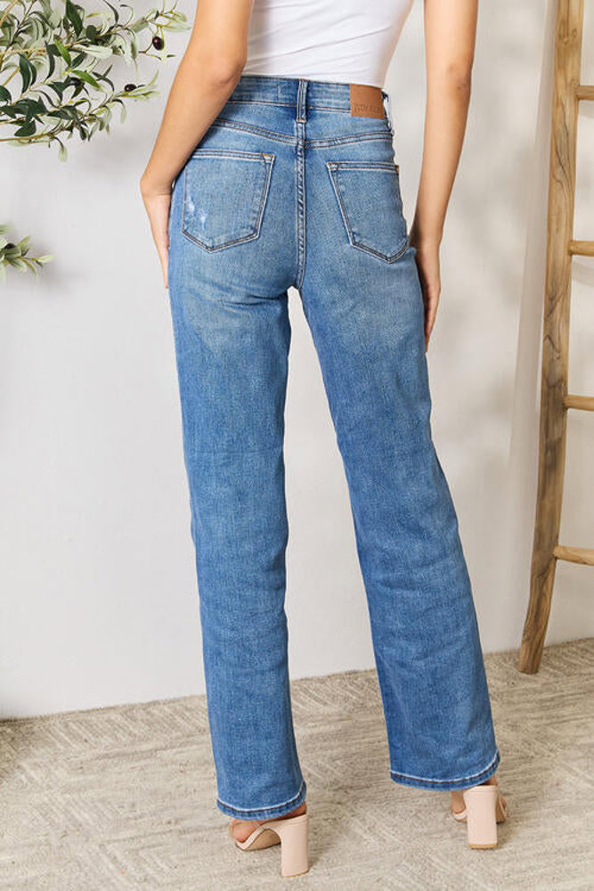 Judy Blue High Waist Tummy Control 90's Straight Denim 88661