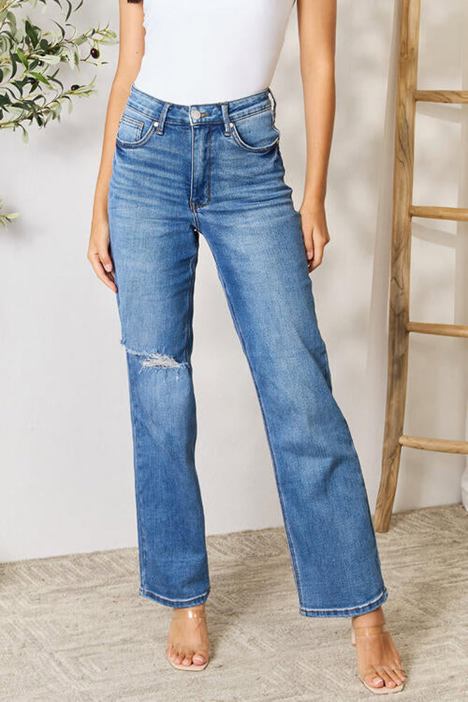 Judy Blue High Waist Tummy Control 90's Straight Denim 88661