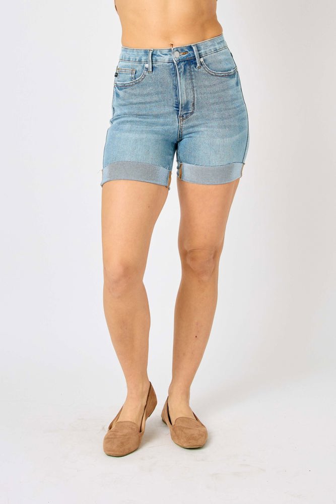 Judy Blue High Waist Tummy Control Denim Shorts 150205