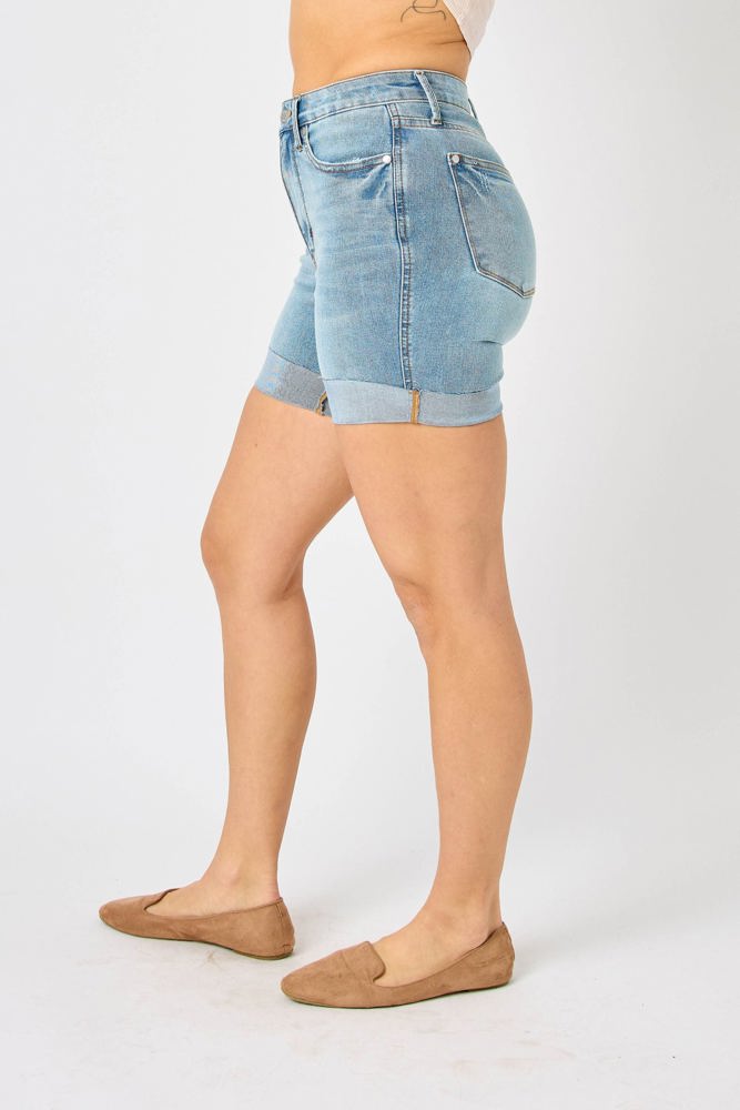 Judy Blue High Waist Tummy Control Denim Shorts 150205