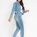  Judy Blue Classic Vintage Wash Denim Jacket 7877