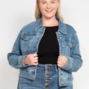  Judy Blue Classic Vintage Wash Denim Jacket 7877