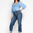  Judy Blue High Waist Button Fly Destroy Wide Leg Crop Denim 88887