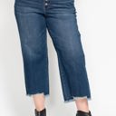  Judy Blue High Waist Button Fly Destroy Wide Leg Crop Denim 88887