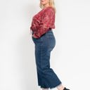  Judy Blue High Waist Button Fly Destroy Wide Leg Crop Denim 88887