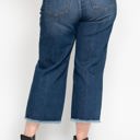  Judy Blue High Waist Button Fly Destroy Wide Leg Crop Denim 88887